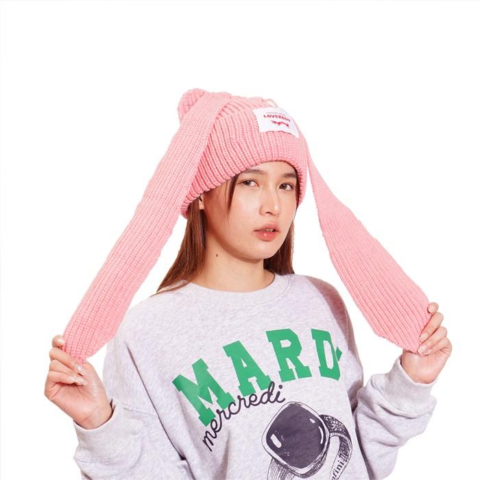 ASLII!!! CHARLES JEFFREY LOVERBOY CHUNKY RABBIT BEANIE HAT