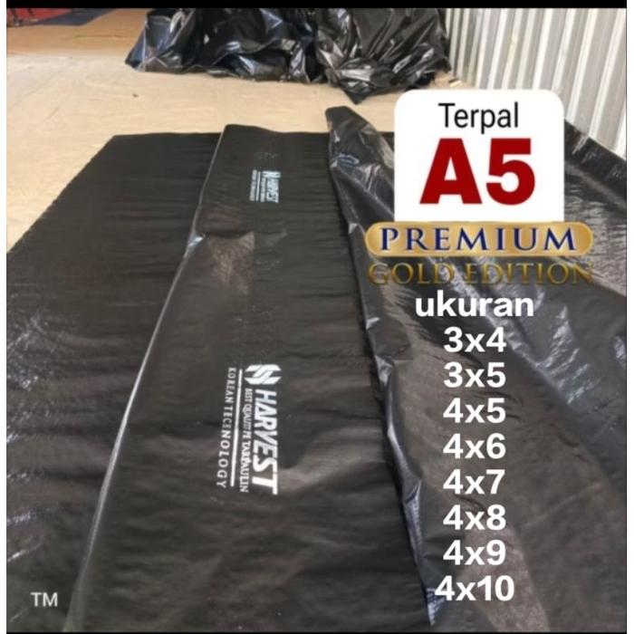 terpal jemuran padi dll warna hitam hitam tebel A5 ukuran 3x4 3x5 4x5 4x6 4x7 4x8 4x9 4x10