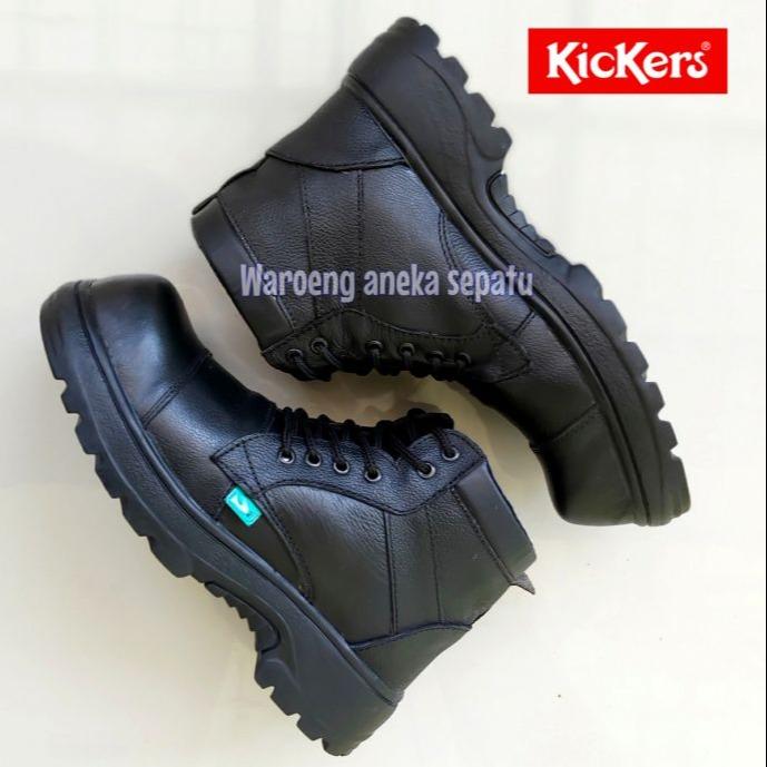 SEPATU BOOTS KULIT ASLI 100% ORIGINAL PRIA KICKERS SEPATU SAFETY SEMI BOOTS LOW/TALI PRIA BOOT SAVET