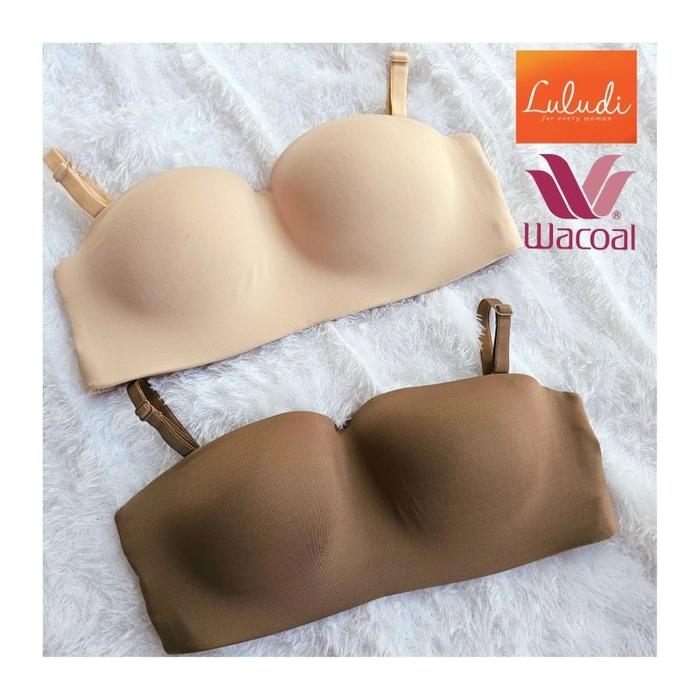 NEW!! BRA KEMBEN LULUDI by WACOAL SIMPLY TANPA KAWAT BH 1/2 CUP LB 5603 HALF CUP WIRELESS NON WIRE L