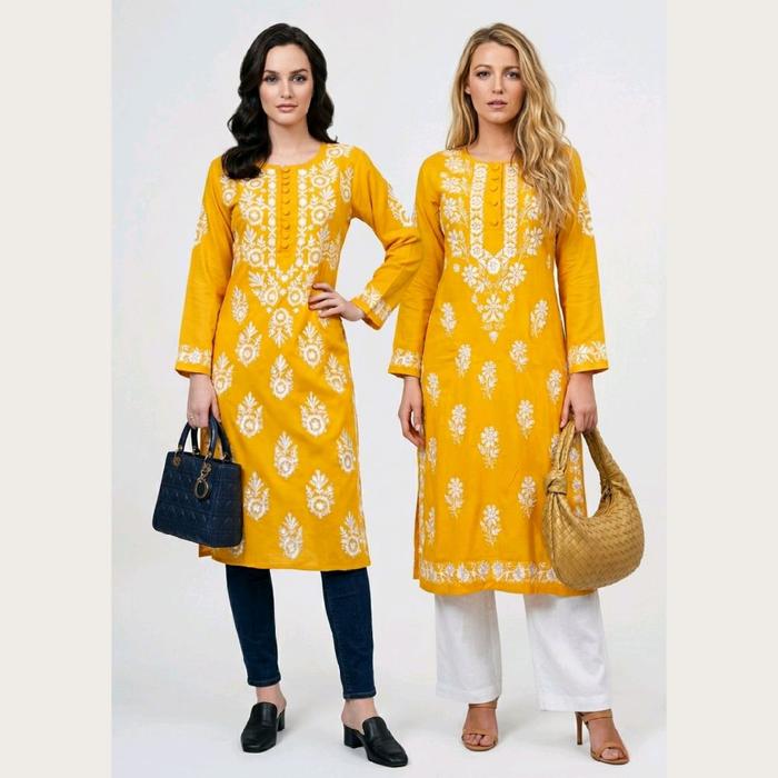 Lahori Kurti India Kurti Pakistan Baju India Muslim Viscose Zipper Busui Friendly