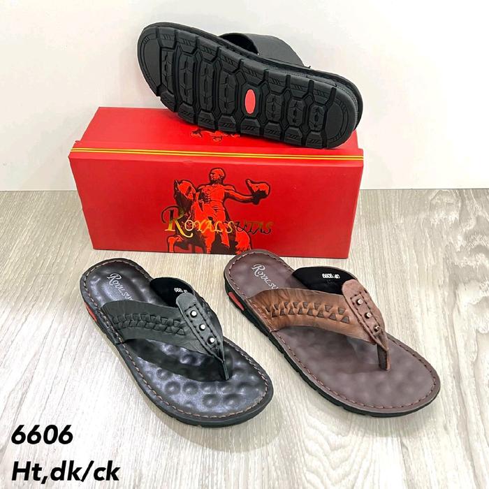sandal royal sutas kulit asli nyaman pakai Pria