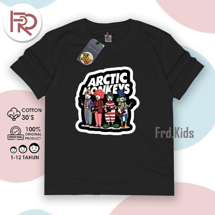 FRD.KIDS - Kaos ARCTIC MONKEYS Anak  Katun CD 30s Premium Umur 1-12 Tahun