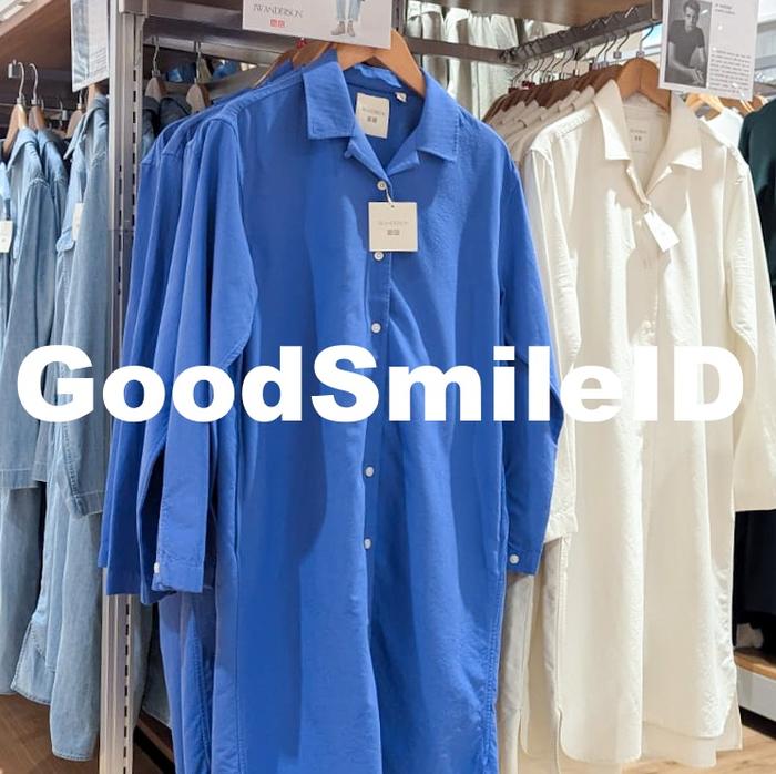 SALE Women Gaun Kemeja Denim Kerah Terbuka Lengan Panjang Dress Cotton Long Sleeve Wanita UNIQLO SAL