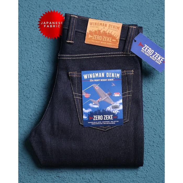 PROMO TERMURAH!!! WINGMAN DENIM ZERO ZEKE 22oz SLIM STRAIGHT