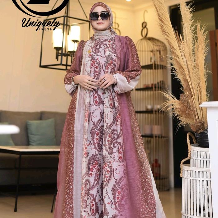 abha set syari premium by u2c Gamis Mewah