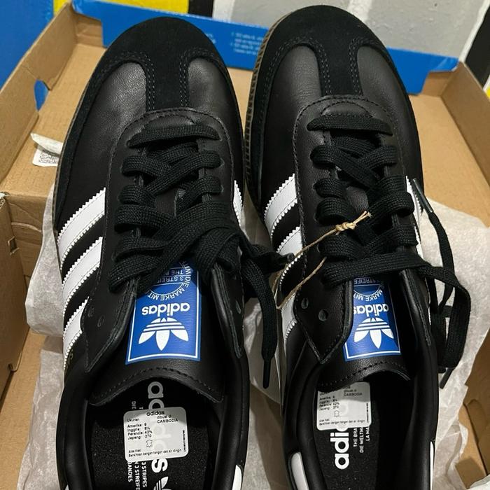 Sepatu Adidas Samba Original Pria Sport Hitam