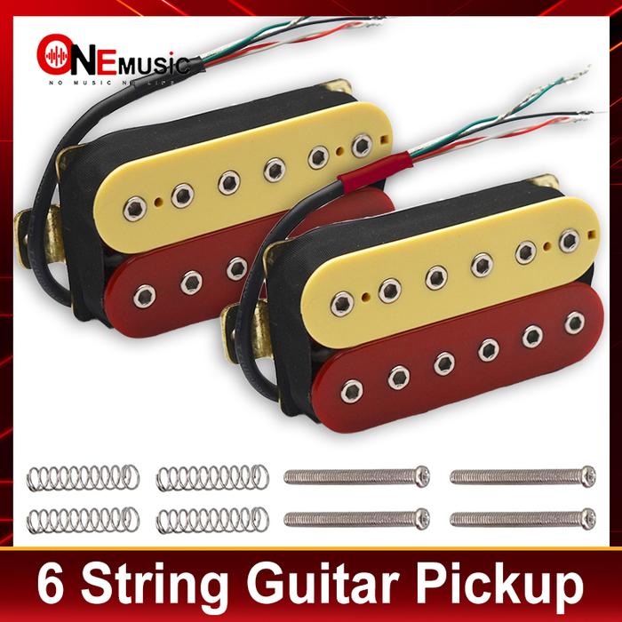 Electric Guitar 12 Adjustable Hex Screw Dual Coil Pickup 6 String