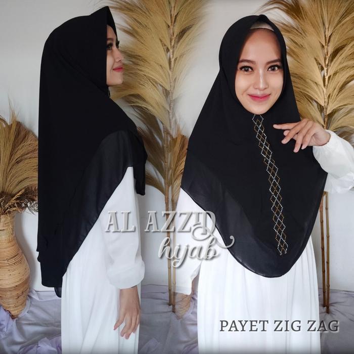 PROMO!! Hijab 2 Layer Kerudung Payet Mutiara Hijab Payet Mute 2 Layer Khimar Syari Hijab Ceruty Jumb