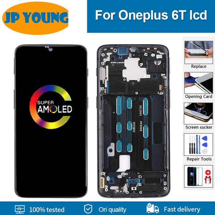 6.41" Original AMOLED oled For OnePlus 6T 1+6T LCD Display Touch