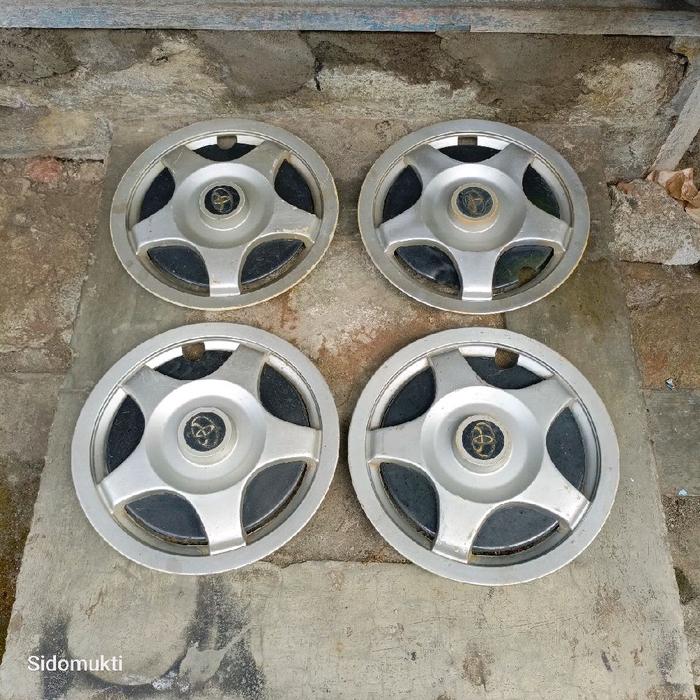 Dop Velg wheeldop Wildop Ring 13 Toyota Kijang Super Grand Klasik Retro Original Copotan 4 Biji