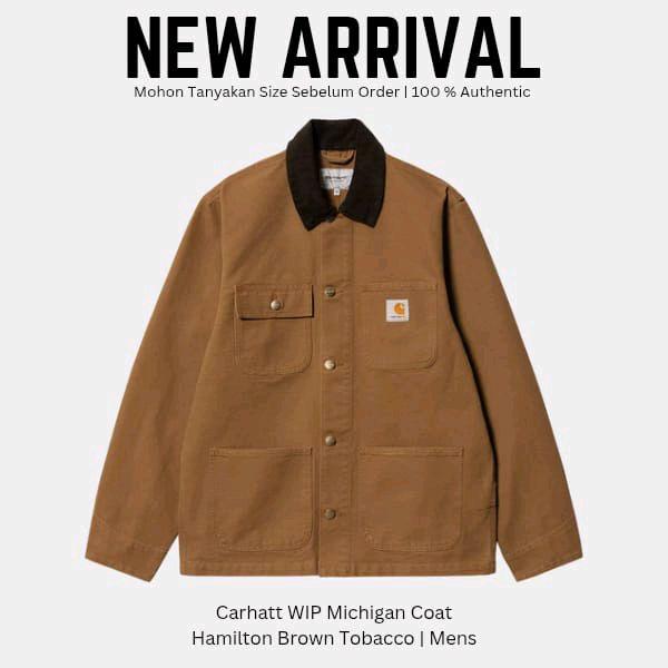 Carhartt WIP Michigan Coat Jaket Pria Original 100%
