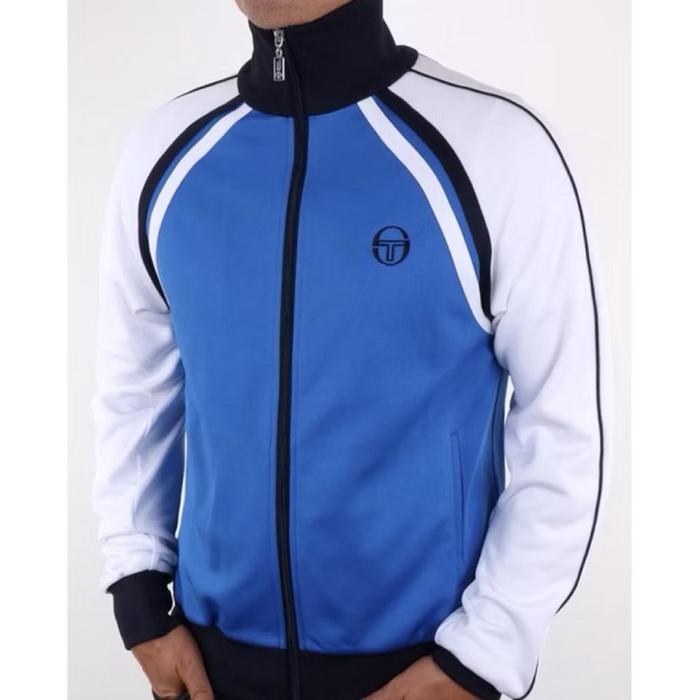 Sergio Tacchini Ghibli Tracktop Jacket In Blue / White / Black