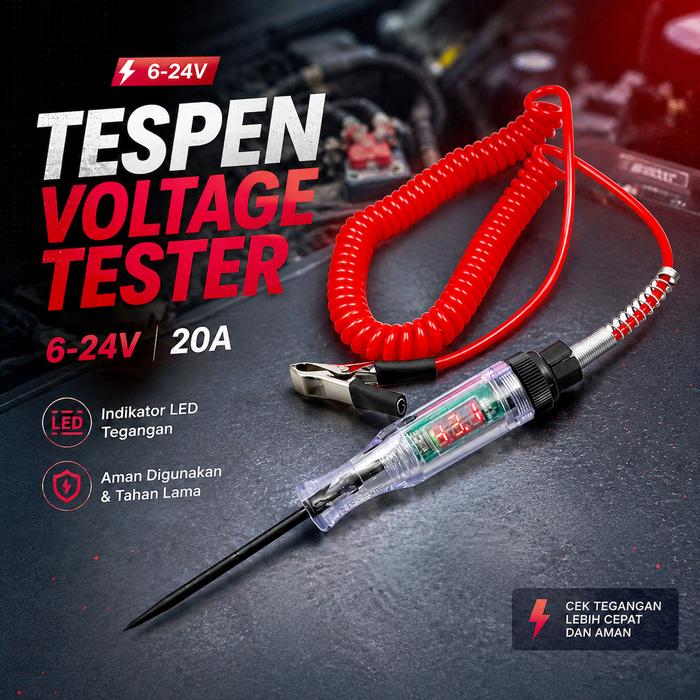 GrandMall - Tespen Listrik Digital | Circuit Tester Voltage | Tespen 6 24V