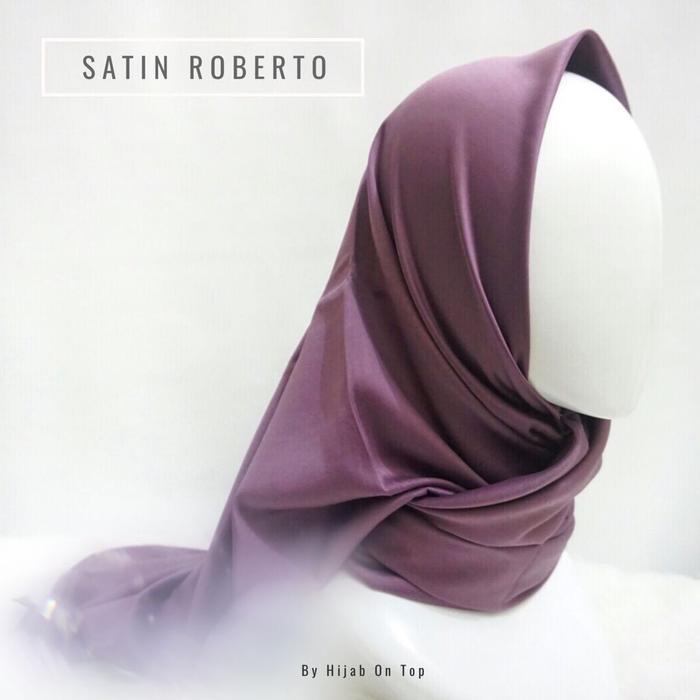 Promo Jilbab Satin Segiempat Hijab Satin Roberto Murah Jilbab Satin Roberto