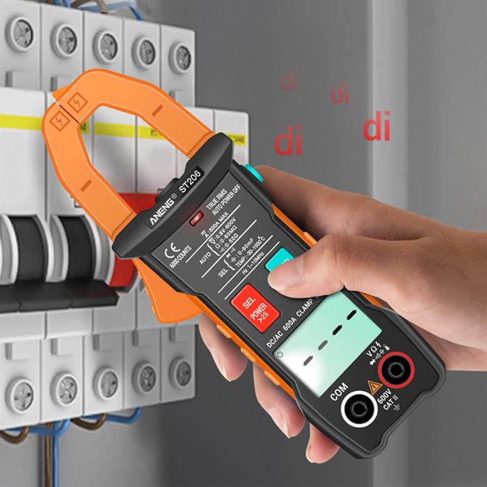 ST206 Current Clamp Meter 6000 Counts Multifunctional Clamp Meter LCD