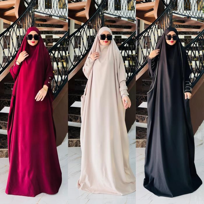 Zura one piece by velino  Khimar "one piece atau overhead