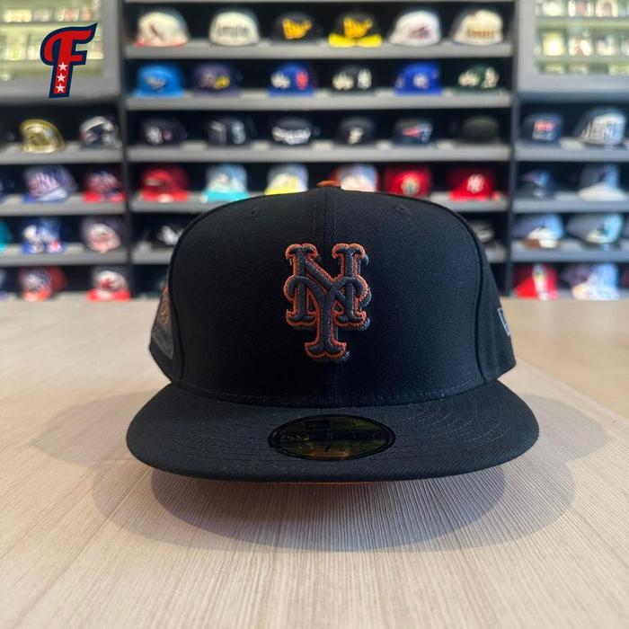 Topi New Era MLB New York NY Mets 40th Anniversary Patch 59FIFTY Baseball Fitted Hat Original