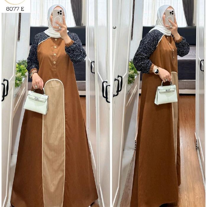 DRESS TERBARU SYAINA BY SEMUT GAMIS KATUN KOMBINASI SYAINA BY SEMUT