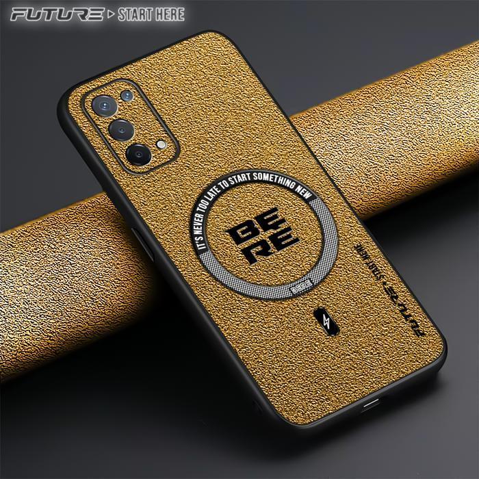 Softcase Terbaru For Oppo A74 5G Case Futureluxury Magnetic Leather Terlaris