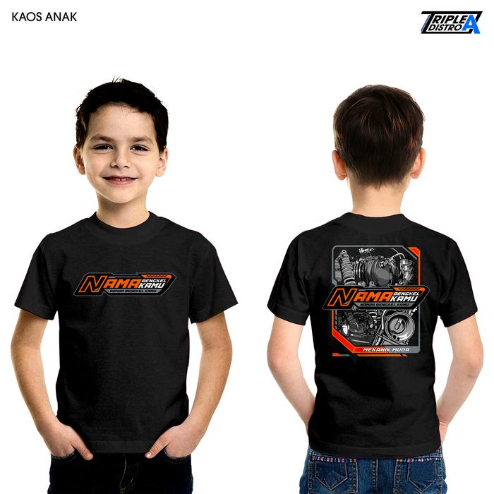 Kaos Anak Bengkel Mekanik Muda Sedap Tridist x Triple A Distro
