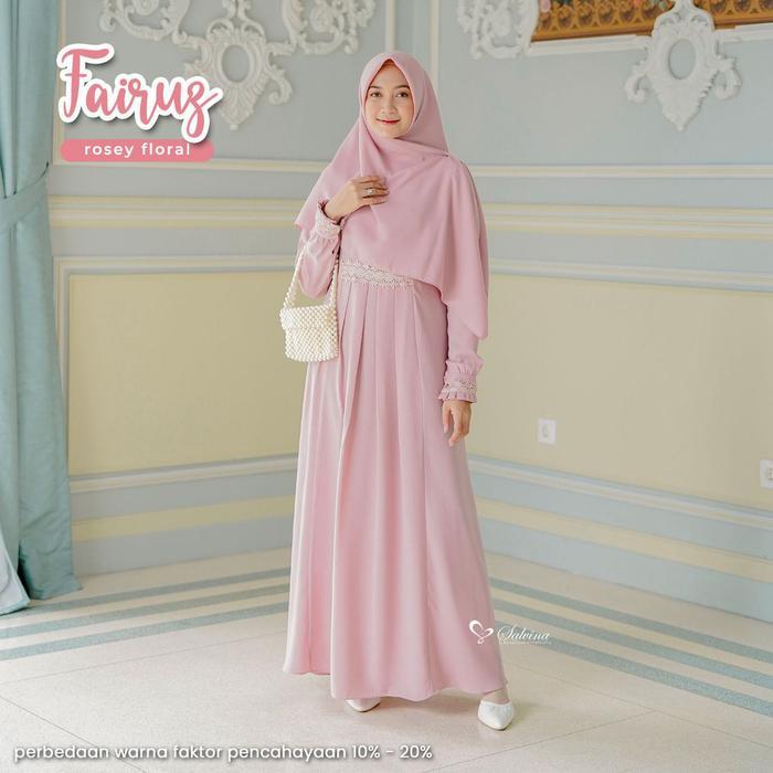 Terlaris Fairuz Dress Only By Salvina Hijab High Quality