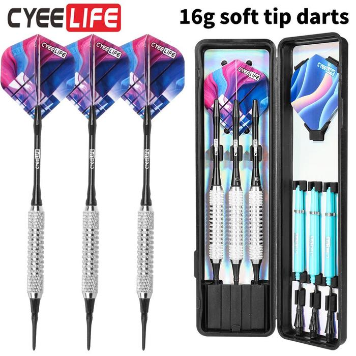 CyeeLife 3PCS Professional Electronic Soft Tip Darts 16g Darts With