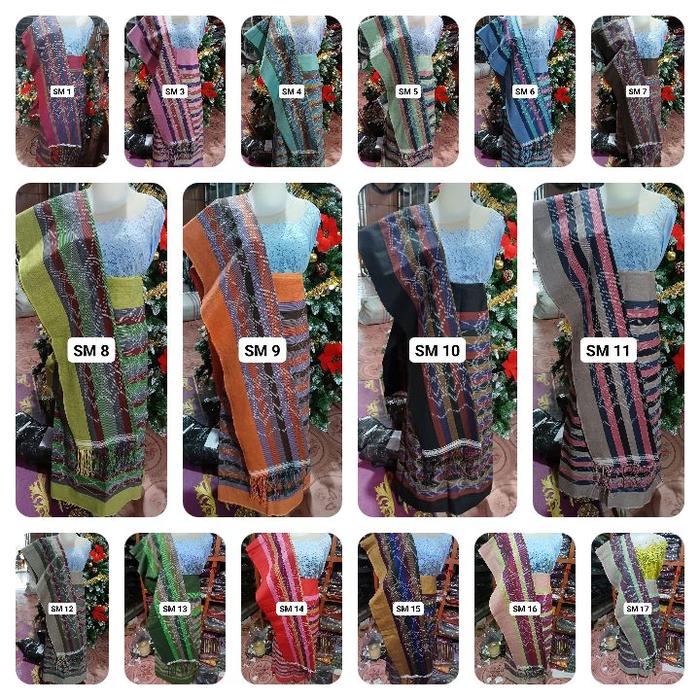 Simarpisoran Pelangi Songket Tenun Batak Toba Sarung dan Selendang