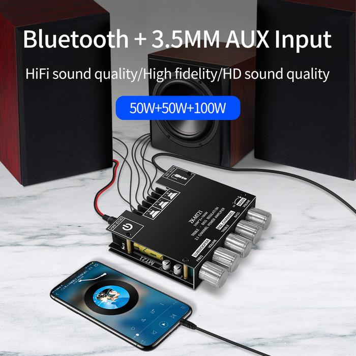 ZK-MT21 Bluetooth Amplifier Board with Treble and Bass