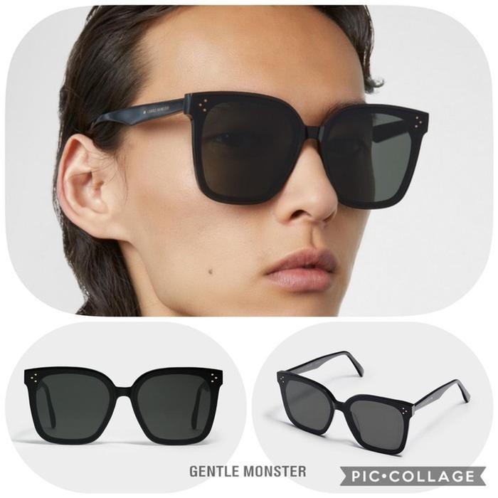 Kacamata Fashion Gentle Monster Her Black Sunglasses Unisex Original