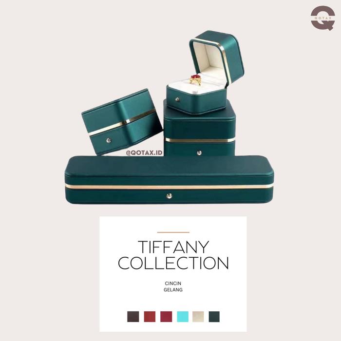 Kotak Perhiasan Mewah Tiffany / Cincin / Kalung / Couple Ring / Gelang