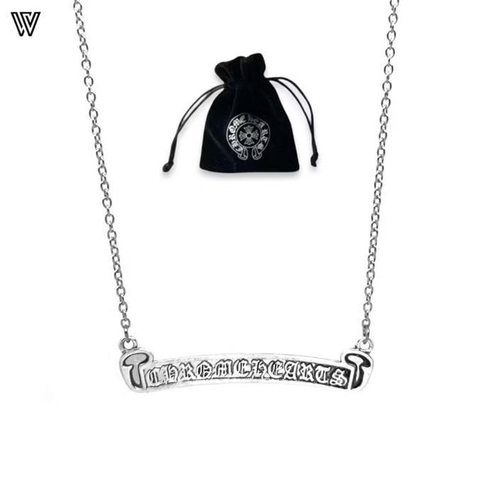 Chrome Hearts Scroll Label Necklace
