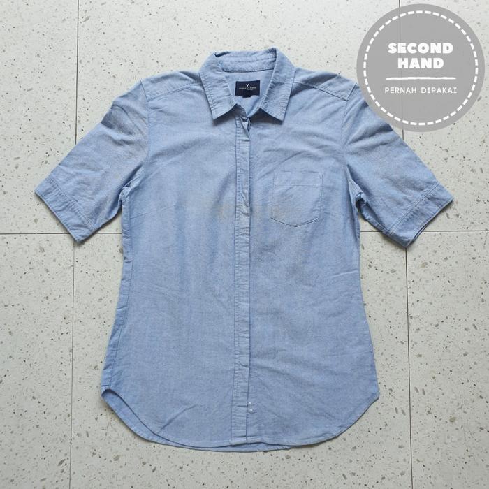 Baju Kemeja American Eagle / Size S - LD 47 cm / Second Hand