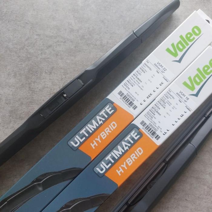 Wiper VALEO HYBRID Per Ukuran 14 16 18 20 21 22 24 26 Inch Original