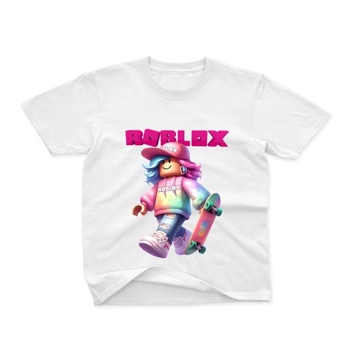 ROBLOX Kaos Anak Perempuan ROBLOX Desain Unik Bahan Nyaman Cocok untuk Bermain dan Beraktivitas Seha