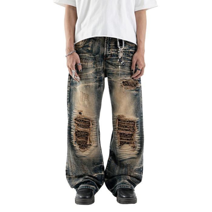 PROMO SALE !! Denimitup H1 Baggy Jeans Songket Iron Bronze