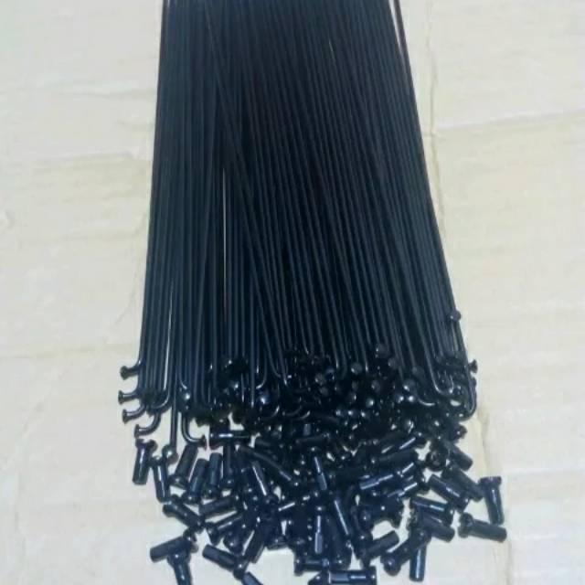"Jual Produk Jari sepeda seli 16 inch 143mm hitam stainless ''