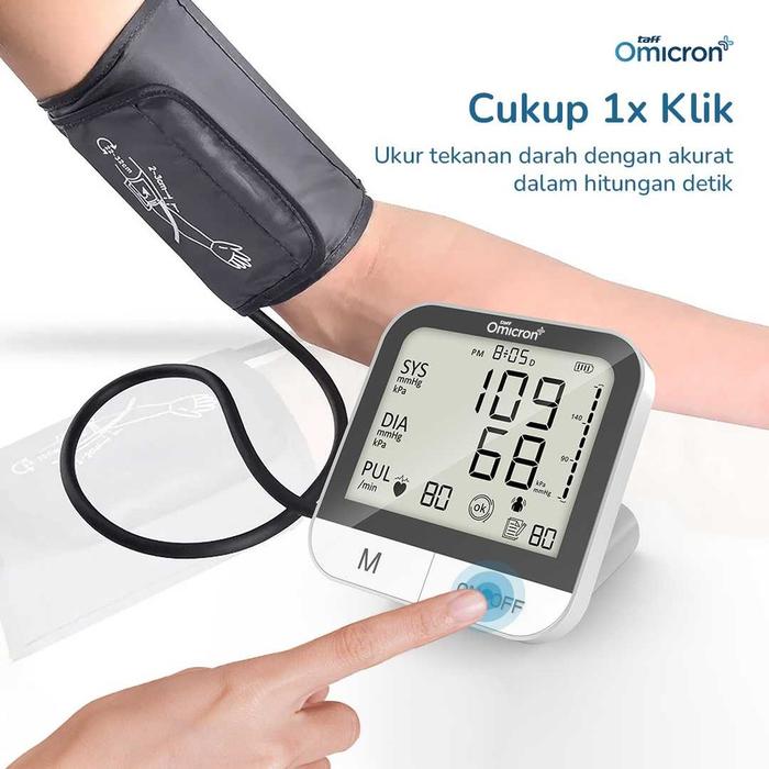 Tensimeter Digital Pengukur Tekanan Darah English Voice BMPA7VL Quality TaffOmicron