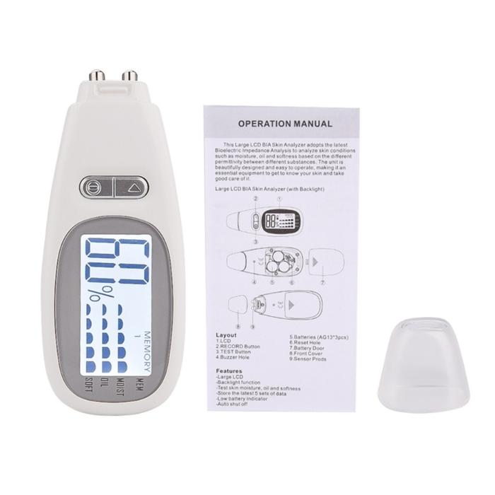 Skin Diagnosis Analyzer Device Backlit Digital Skin Detector Moisture