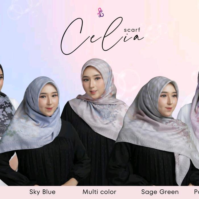 Segi Empat Celia Scarft Lina Livia terbaru Segi Empat Terbaru Square Muslim Jilbab