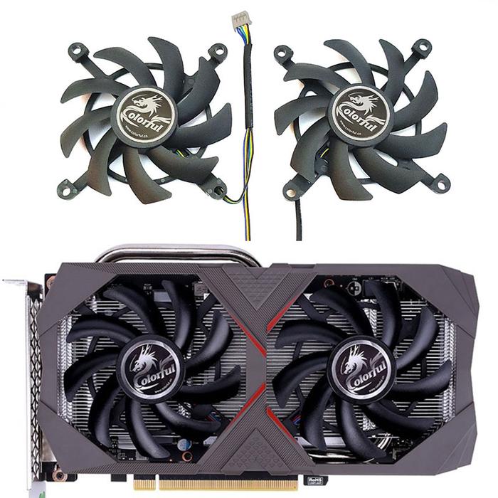 NEW 1LOT 85MM 4PIN RTX 2060 2060S GPU Fan，For Colorful GeForce GTX 1660TI 1660S 1650S 1650 Graphics 