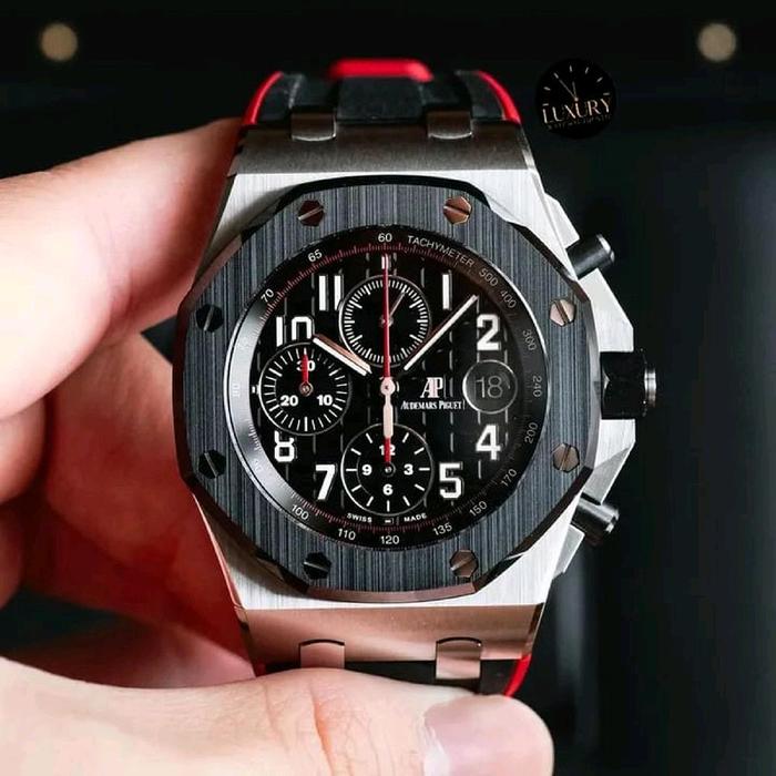 Jam Tangan Berkelas Pria AudemarsPiquet Royal Oak Vampire Swiss TKF Automatic Movement Dial Silver D