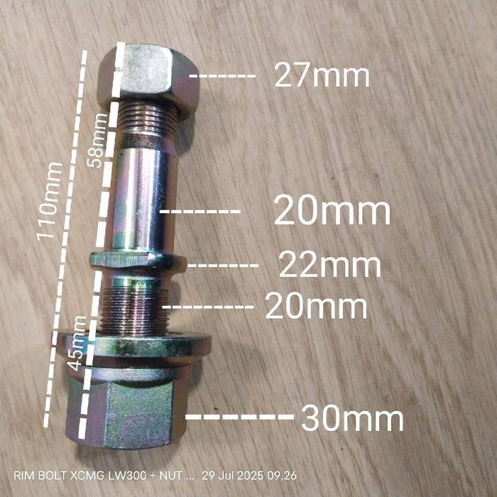 RIM BOLT XCMG LW300 / BAUT RODA XCMG LW300