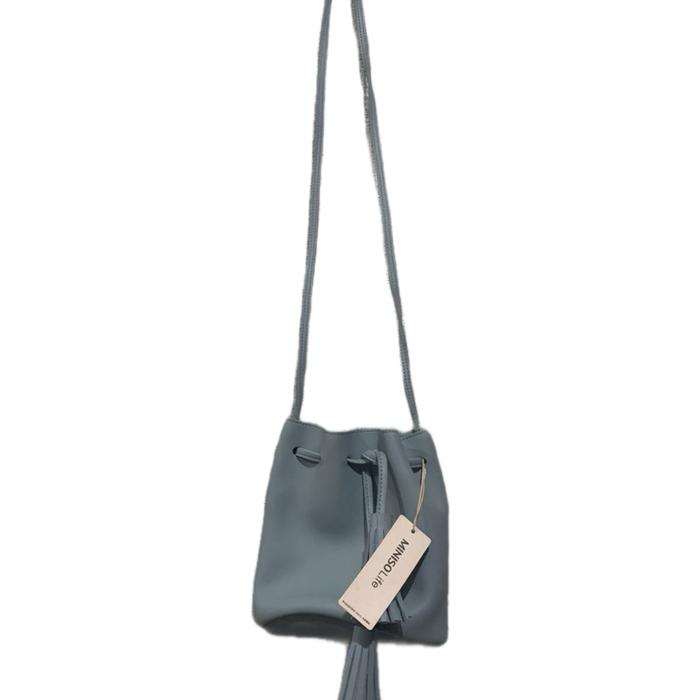 tas miniso serut (new) tas bucket wanita lucu