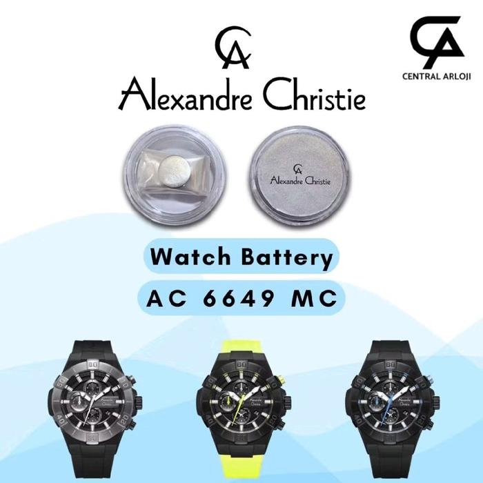 Baterai Jam Tangan Alexandre Christie AC 6649 MC Original
