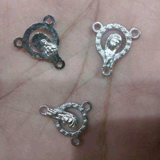 Harces Rosalio kecil 3 lubang || Harces silver 206 || perhiasan kalung konektor