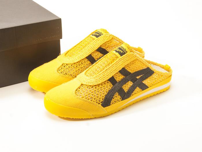 SIZE 37.5 (37,5) READY STOCK - Onitsuka Tiger Mexico 66 Sabot Yellow Black BNIB ORIGINAL MATERIAL