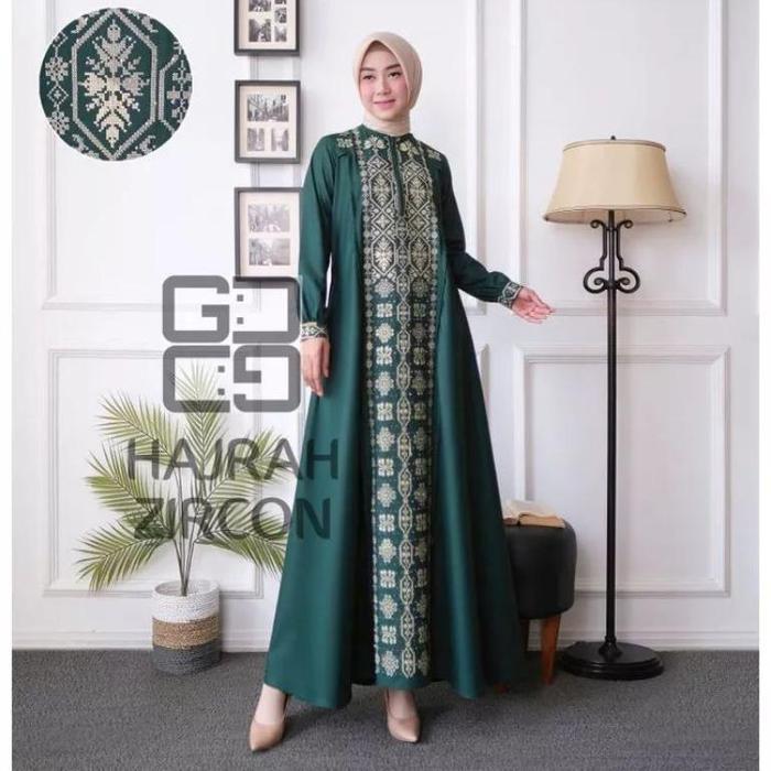 Gamis To Hajrah Zircon Bordir Berkualitas