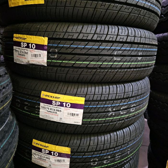 BAN MOBIL 185/70 RING 14 DUNLOP SP 10 TUBELESS