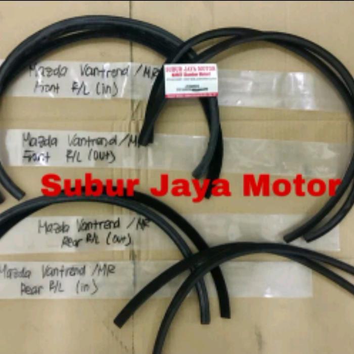 Karet Pelipit Kaca Weather Strip Mazda Vantrend Mazda MR (Luar-Dalam) KI1
